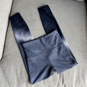 Athleta Ombre Black and Gray Leggings